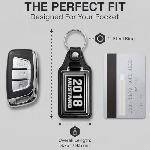 Image of Brotherhood Car Key Chain for Mustang - Classic Models Keychain for Men and Women Gift Key Ring