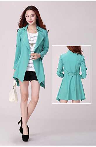 Veste cardigan coupe-vent longue femmes grande taille 3XL vêtement mi-saison