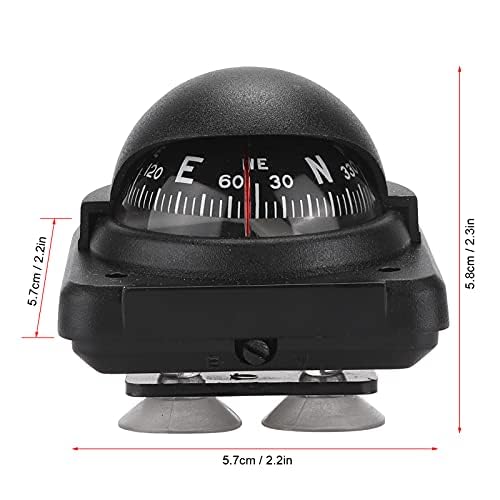 Joyzan Car Compass, Automotive Dash Mini Auto Sea Marine Dashboard Suction Pivoting Adjustable Foldable Navigation Direction Pointing Guide Ball Mount Tool Boat Ship RV Vehicle Outdoor Trip Hiking - Image 3