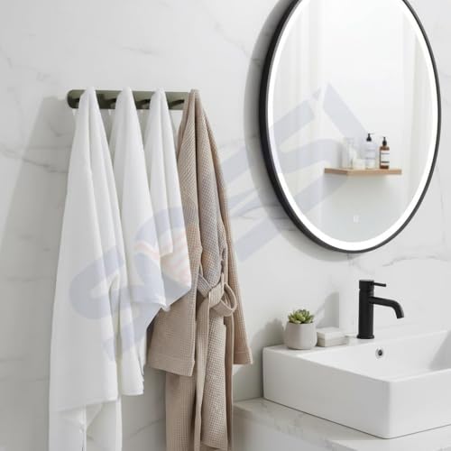 Image of SOSSI 4-Pin Wall Hooks for Hanging Cloth and Towel Hangers for Wall Hooks, Door Hangers, Hook Rail, Pack of 1 (Satin Finish)