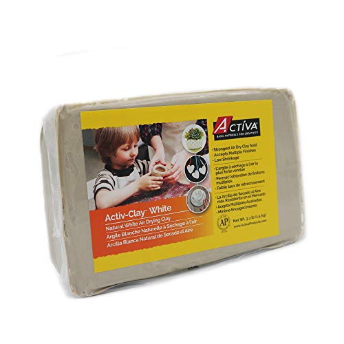 Preisvergleich Produktbild ACTIVA activ-Clay, Selbsthärtend, 3.3-Pound, weiß