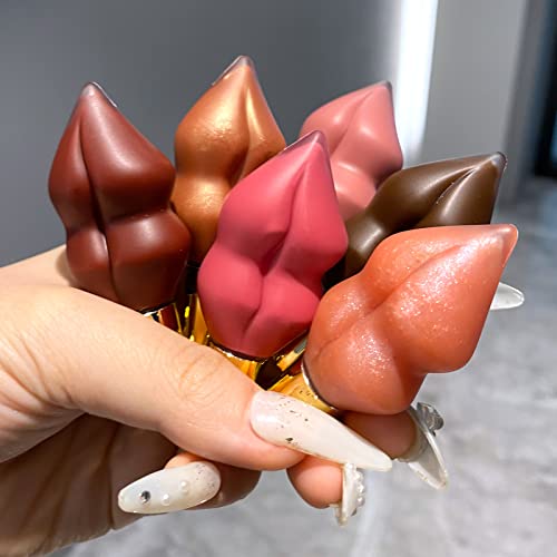 Lip Plumper Gloss Moisturize Hydrating Liquid Lipstick Smooth Wet N Wild Jelly Lip Gloss Stick Honey Shine Lip Sexy Red Plumping Lip Best Clear Lip Plumper Balm Liquid Party Disco (Nude Color) #TOP7