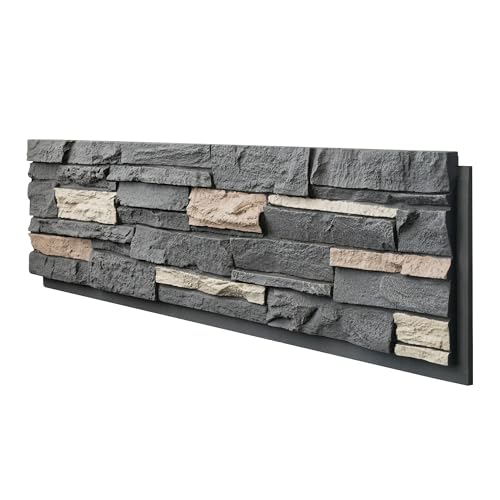 ROOMTEC 1-Pack Faux Stone Wall Covering Panels for Interior and