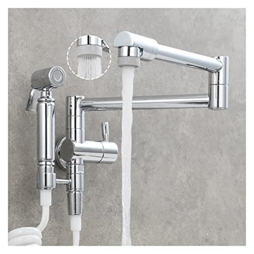 Robinet de remplissage de marmite mural pliable eau froide