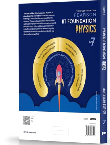 Image of Pearson IIT Foundation' 26 Class 7 Physics Chemistry Mathematics Biology| NEET, NTSE & Olympiad Exams| Free acess to Online Assessments, Video Solutions & Interactive Tests