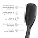 Tangle Teezer Large Ultimate Detangler Hairbrush for Wet & Dry Hair, Eliminates Knots & Reduces Breakage for Long, Thick, & Curly Hair Types, Black Gloss