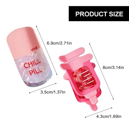 2 Pack Pinzas de Pelo Diseño Farmacia de Acetato miniatura 2