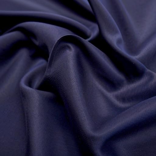 Navy Cotton Jersey Fabric – 150cm (59") Wide, 0.5 Metre Length - Stretch Knit Material – Soft, Breathable & Versatile – Ideal for Clothing, Crafts & DIY Projects — image 1