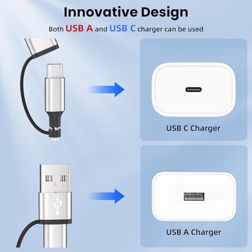 2-Count Firsting 5' 6-in-1 Multi Charging Cables w/ USB-A/C Input, USB-C, Lightning & Micro-USB $5.88 ($2.94 each) & More - image 2