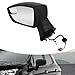 DOONARCES Left Side Mirror for Ford EcoSport 2018-2022 Driver Side Rearview Mirror for EcoSport 3 Pins Left Exterior Mirro-r with Manual Folding GN1Z17683R, Black (Driver Side)
