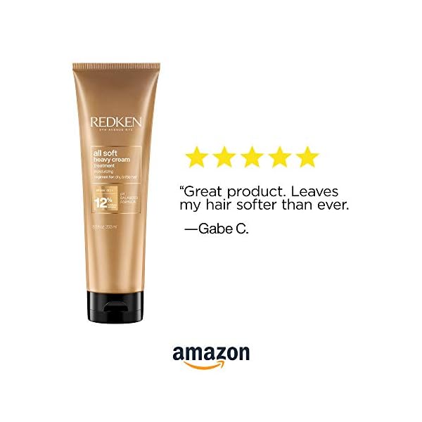 Redken All Soft Heavy Cream Treatment Mask | Deep Conditioner For Dry Hair | Deep Conditioning Hair Treatment For Soft, Smooth Hair | 8.5 Fl Oz