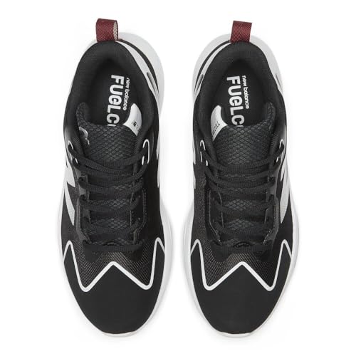 New Balance Women's FuelCell Romero Duo V2 Trainer Softball Shoe, Black/White, 6 W