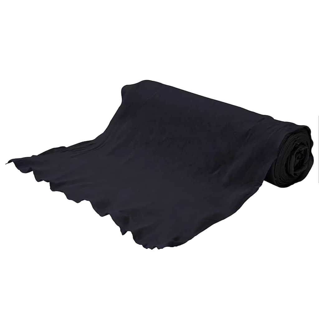 Geotextil Vlies Schwarz aus Polyesterfaser 1 x 50 m, 100 g m2, Unkrautvlies Gartenvlies Bodenvlies Mulchvlies für Beetfolie, Drainage, Kiesweg und Rasenpflege