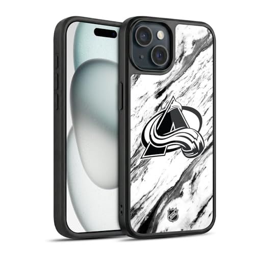 Coque Apple iPhone 15 NHL Colorado Avalanche marbre protection gel antichoc rigide