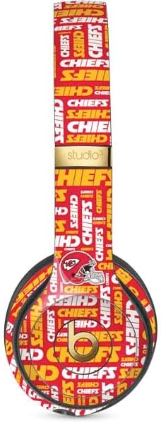 Skinit Decal Audio Skin Compatible with Studio Wireless 3 - Officially Licensed NFL Kansas City Chiefs Zone Block Design