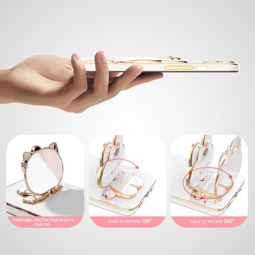 Image of Silicone For Samsung Galaxy Case Cute 3D Astronaut Stand Design Camera Protection Shockproof Soft Back Cover (For Samsung Galaxy A34 5G,Pink)