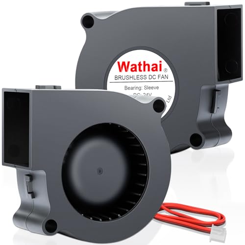 Wathai DC Centrifugal Fan 24V 60mm x 28mm Brushless Cooling Turbo Blower Fan 2 inch for Car Amp RV Fridge 3D Printer