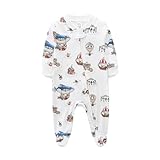 Babymine 2 Way Zipper Newborn Sleepers Pjs 0-3 Months Baby Boy Clothes Onesie Pajamas,New Born Summer Going Home Outfit Winter Infant Unisex Preemie Footies Romper