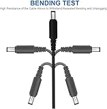 MaxSell 3M/5M/10M CCTV 2.1 x 5.5mm White DC 12V Power Extension Cable Male to Female, Power Supply Adapter Extender Cord for CCTV Security Cameras, DVRs, LED Strips, Routers (Black, 5M) - Image 3