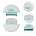 Parliky Cat Hair Comb with Massage Brush Stripping Tool for Grooming Cat Cleaning Comb for Shedding Dematting Premium Pet Grooming Tool in Mint Green