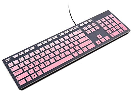 Silicone Dell KB216 Keyboard Cover Skin, Keyboard Protector for Dell KM636 Wired Keyboard