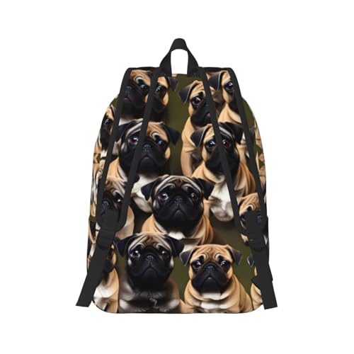 Sac à dos extérieur imprimé carlin ergonomique et léger - 3