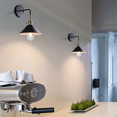 Aplique de pared metal industrial retro con interruptor ajustable 5