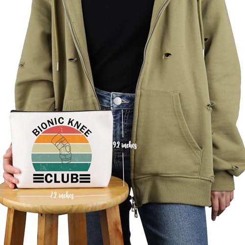 PYOUL Knee Surgery Inspired Gift Bionic Knee Club Makeup Bag Knee Replacement Cosmetic Bag New Knee Gift (Bionic Knee Club B) - Image 2