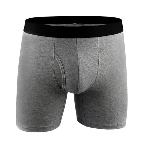 Incontinence Briefs for Men, 100% Cotton Leakproof Urine Pants Washable Reusable Briefs 300ml Urine Thickening Water Absorbent Pads Underwears Soft-Stretch & Breathable