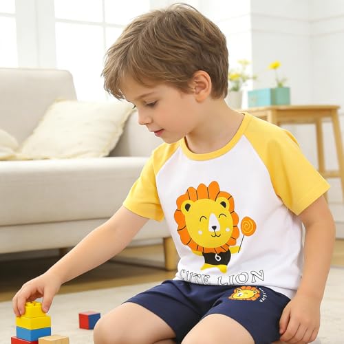 Image of LMYOVE Casual round-neck short-sleeved T-shirt and short suit summer beachwear