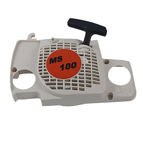 SaferCCTV Rewind Recoil Pull Starter Assembly with Start Handle Replacement for Stihl 017 018 Ms170 Ms180 Chainsaw Replacement Part# 1130 080 2100