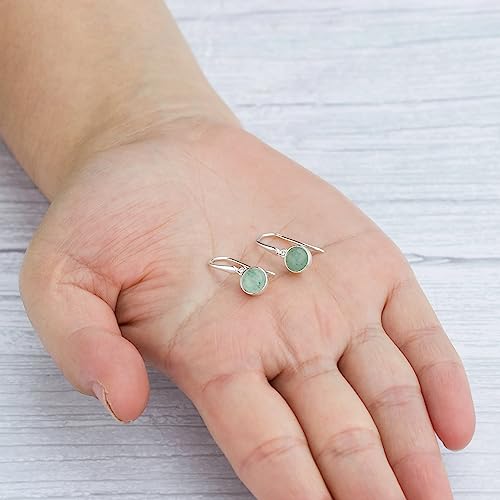 Philip Jones Green Aventurine Drop Earrings - Image 6