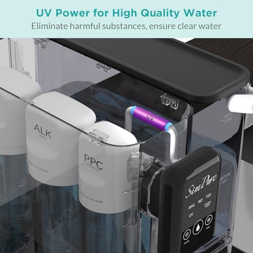 SimPure Y9A UV Alkaline Countertop Reverse Osmosis Water Filter System (300 GPD) - image 8
