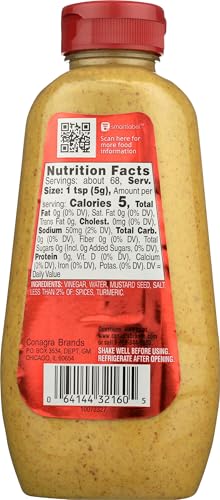 Image of Guldens, Mustard Brown Spicy Squeeze Bottle, 12 Ounce