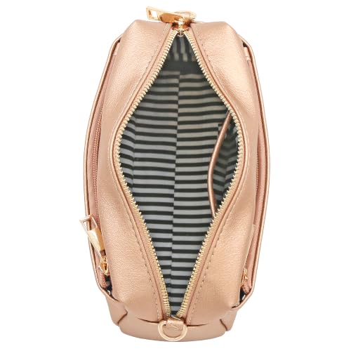 Image of FashionPuzzle Triple Zip Small Crossbody Bag