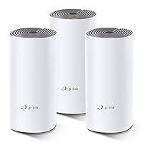 TP-Link Deco AC1200 Whole Home Mesh Wi-Fi, Dual-Band, Up to 1167 Mbps, Wireless, Seamless AI Roaming, Gaming & Streaming, Smart Home, Compatible with Starlink (Deco E4(3-Pack))