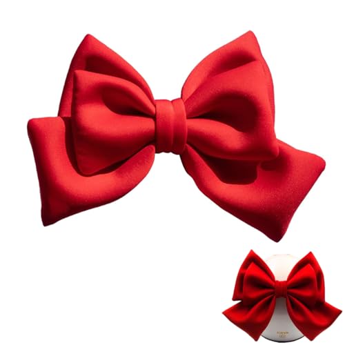 QOCUILC Accesorios para cascos de motocicleta, decoración de cascos de motocicleta, adhesivos grandes, parches de moda, Lazo rojo