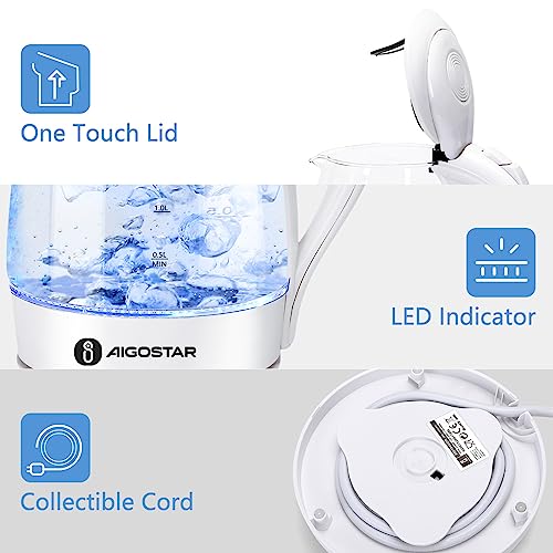 Hervidor Eléctrico Aigostar 1.7L con Plancha Sandwich 1200W miniatura 3