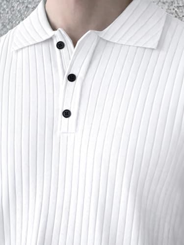 Image of Noble Monk Relax Fit |Textured| Lycra | Polo Neck T-Shirt