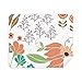White Orange Flower Paint Cleaning Cloth Screen Cleaner 2pcs Suede Fabric