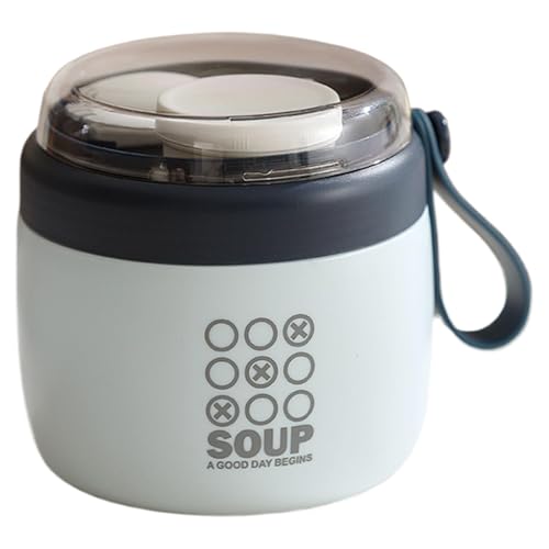 Zuasdvnk Frasco de alimentos aislado al vacío para alimentos fríos y calientes, acero inoxidable, 700 ml