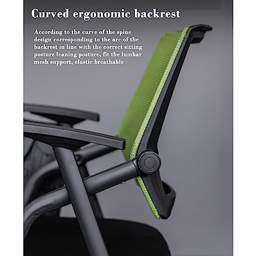 Ergonomiczne krzesło biurowe z siatką z kółkami, składana konstrukcja z możliwością układania w stos, do domu, szkoły i sal szkoleniowych