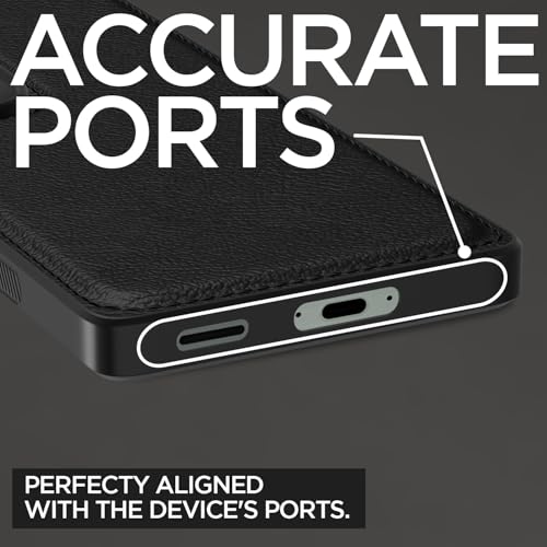 Image of Pikkme Back Cover| Flexible Pu Leather | Full Camera Protection | Raised Edges | Super Soft-Touch | Bumper Case for Vivo V40e / iQOO Z9s 5G (Black)
