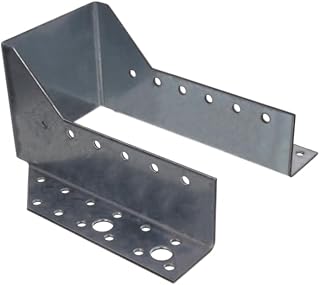 NAJDER Sabot de Poutre 150 x 40 mm, Sabot de Charpente Type A, Connecteur de Poutre à Ailes Extérieures, Support en U Galvanisé pour Assemblage Solive Poteau Bois