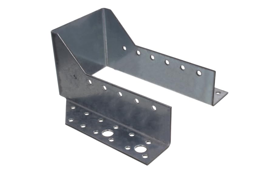 NAJDER Lot de 2 Sabots de Poutre 150 x 120 mm, Sabot de Charpente Type A, Connecteur de Poutre à Ailes Extérieures, Support en U Galvanisé pour Assemblage...