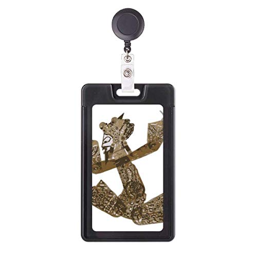 Porte-badge rétractable élégant motif d'ombre pour le travail de bureau
