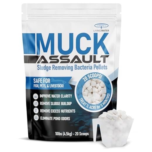 Pelotas removedoras de lama e lama da Muck Assault – Digestor natural de lago com enzimas bacterianas benéficas para limpar a água turva e remover o odor da lagoa – Seguro para a vida aquática e