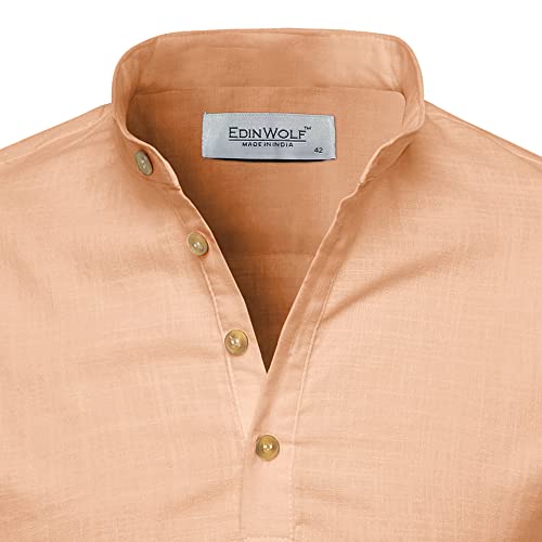 Image of Cotton 4 Button Kurta For Men