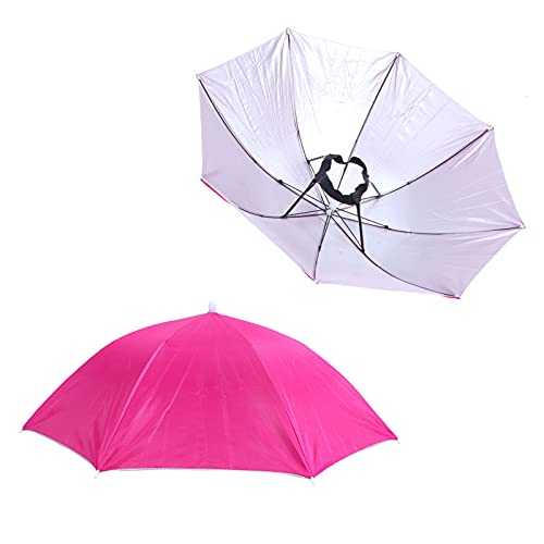 Longzhuo Fishing Umbrella Hat Folding Adjustable Sun Rain Cap Anti-Uv Waterproof Headwear For Fishing Gardening Golf Sunshade Outdoor #TOP4