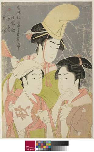 Pintura sobre lienzo Sojo Henjo de Kitagawa Utamaro para un salón elegante